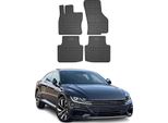 2017-2025 Vw Arteon Tappetini In Gomma Nero 4 Pz