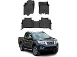 2014-2025 Nissan Navara Tappetini Tpe Nero 3 Pz