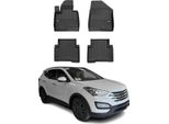 2012-2018 Hyundai Santa Fe Tappetini Tpe Nero 4 Pz