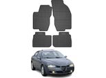 1997-2006 Alfa Romeo 156 156 Sportwagon Tappetini In Gomma Nera 4 Pz