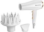 Melchioni Family Gold Style Nuovo Asciugacapelli Con Diffusore, Tasto Aria Fredda & 2200 W