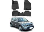 2008-2014 Kia Soul Tappetini Tpe Nero 4 Pezzi