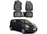 2005-2013 Nissan Note Tappetini Tpe Nero 4 Pz