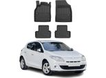2008-2015 Renault Megane Tappetini Tpe Nero 4 Pz