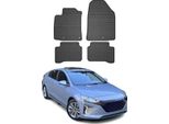 2016-2025 Hyundai Ioniq Tappetini In Gomma Nera 4 Pz