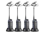 Set Radio Retevis C64, Walkie Talkie Professionale A Riconoscimento Vocale Intelligente, 2500 Mah, Cancellazione Del Rumore, Radio Portatile Con Auricolare