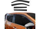 4X Paravento Parapioggia Per Isuzu D-Max 2002-2012 Acrilico Scuro