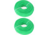 2 Pz Bobine Di Filo Per Tagliabordi In Nylon Per Tagliabordi Elettrico Da Giardino 100 Metri 1,6 Mm Di Erba