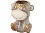 Vaso In Porcellana Monkey - I See No Evil, Altezza 16 Cm