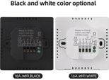 Termostato Intelligente Per La Casa Wifi Settimanale Programmabile Digitale Modalità Manuale/Automatica Tuya App Control Display Lcd Termoregolatore Intelligente Riscaldatore Elettrico