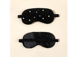 Inf Mascherina Per Dormire Pearl Plush - Blocca La Luce Per Un Sonno Riposante Nero