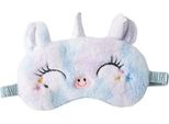 Inf Mascherina Per Dormire Unicorno Di Peluche Per Il Comfort Blu