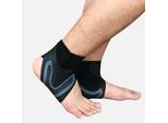 Inf Manicotto A Compressione Con Tutore Di Supporto Ottimale Per La Caviglia - Protezione Sportiva Nero L