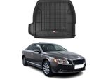 Omac Rivestimento Del Bagagliaio In Gomma Per Volvo S80 2006-2016 Rivestimento Del Bagagliaio In Tpe Nero