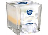 Candela In Vetro Profumato Bispol Aura 32H White Flowers