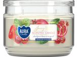 Bispol Aura 30H Candela Di Vetro Profumata Juicy Fruit Con Coperchio