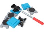 8PCS Kit Di Lamine Per Ruote Di Rotazione A 360 Gradi Per Carichi Pesanti Per Il Trasloco Di Mobili