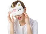 Inf Mascherina Per Dormire Regolabile Unicorno Bianco Per Un Riposo Confortevole