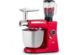 Klarstein Küchenmaschine, Universalküchenmaschinen, 3-in-1 Küchenmaschinen, Rührgeräte & Mixer, Teigmaschine mit Fleischwolf, Küchenmaschine , 2000 Watt Teigmaschine Knetmaschine 10L Schüssel