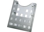 Portadepliant Helit, Din A4 Verticale, Grigio-Trasparente