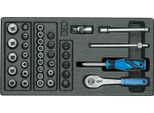 Gedore 1500 ES-20 Set Di Chiavi A Bussola 1/4" In 1/3 Modulo Es, 6626230"