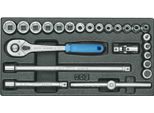 Gedore 1500 ES-30 Set Di Chiavi A Bussola 3/8" In 1/3 Modulo Es, 6626070"