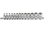 Bgs 2269 | Set Di Chiavi A Bussola, A Dodici Lati | 6,3 Mm (1/4") | Sw 4 - 14 Mm | 13 Pz."