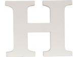 Lettera H | 9*8 Cm | Natura | Mdf | Lettera | Clayre & Eef | 62861-H