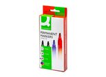 Q-Connect® KF26089 Marcatore Permanente - Circa 2 - 5 Mm, Confezione Da 4 Pz
