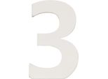 Clayre & Eef Numero 3 62860-3 8*5 Cm - Mdf Bianco Numero Tre