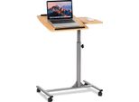 Costway Tavolo Per Laptop Tavolo Per Notebook Supporto Per Notebook Tavolo Rotante Tavolo Da Letto Tavolo Per La Cura Con Rotelle E Freni Regolabile In Altezza