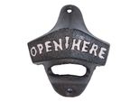 Clayre & Eef Apribottiglie 7*3*8 Cm Ferro Marrone Aprire Qui Aprire Birra Apribottiglie