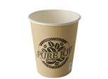 Papstar 87867 Papstar Bicchiere Di Carta "Puro"", 0,2 L, Crema"