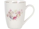 Tazza Clayre & Eef 330 Ml Porcellana Bianca Fiori Tondi