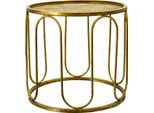 Tavolino Clayre & Eef Ø 41X37 Cm Metallo Color Oro