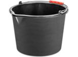 Secchio Recycled 20 Litri, Da Costruzione, Plastica, Manico In Plastica, Con Beccuccio, Nero