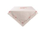 Tovaglia Clayre & Eef 130X180 Cm Beige Cotone Roses