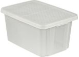 Box Curver Essentials, Con Coperchio, 45 Litri, Trasparente, 57X40X30 Cm