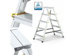 Drabest | Scala Pieghevole - 5 Gradini, Portata 150 Kg - Scala A Due Lati, Piedini Antiscivolo, Pioli