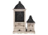 Set Di 2 Lanterne Clayre & Eef In Legno Marrone