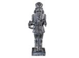 Statuetta Schiaccianoci Clayre & Eef 47 Cm Plastica Grigia