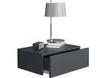 Comodino Usal Antracite A. 15 X L. 45 X P. 30 Cm