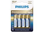 Philips Premium Batteria Alcalina Ricaricabile Lr03M4B/10 - Batteria Usa E Getta - Aaa - Alcalina - - 4 - Batteria - Micro (Aaa)