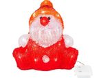 Decorazione Magichome Natale, Babbo Natale, 30 Led, Timer, Acrilico, 3Xaa, IP44, Per Esterni, 24X21X24 Cm