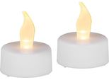 Candele Magichome Natale, Led Tealight, Set 2 Pz, Bianche, Per Tomba, Fiamma Mobile
