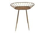 Clayre & Eef Tavolino 48X31X53 Cm Metallo Color Oro