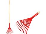 Rastrello Per Foglie Strend Pro Herrison 813-16, 11 Lamelle, Manico In Legno 900 Mm, Mini