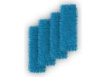Coperchio Di Ricambio "Azzurro"" Per Tergipavimento (Confezione Da 4) - 40Cm - Coperchio Per Mop In Ciniglia, Per Tutti I Supporti Pieghevoli Standard - Coperchio Per Tutti I Tipi Di Pavimento"