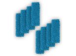 Coperchio Di Ricambio "Azzurro"" Per Tergipavimento (Confezione Da 8) - 40 Cm - Coperchio Per Mop In Ciniglia, Per Tutti I Supporti Pieghevoli Standard - Coperchio Per Tutti I Tipi Di Pavimento"
