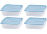 Contenitore Magichome Lunchbox Set YH128, Set 4 Pz, 1000 Ml, 177X177X58 Mm, Quadrato, Clip